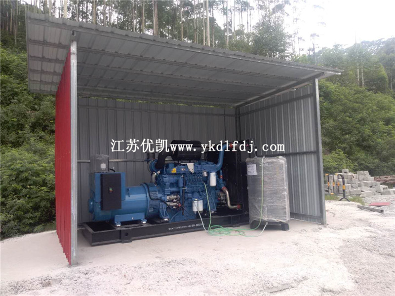 2020年7月2日，500KW玉柴發(fā)電機(jī)組交付廣西來(lái)賓某工地使用