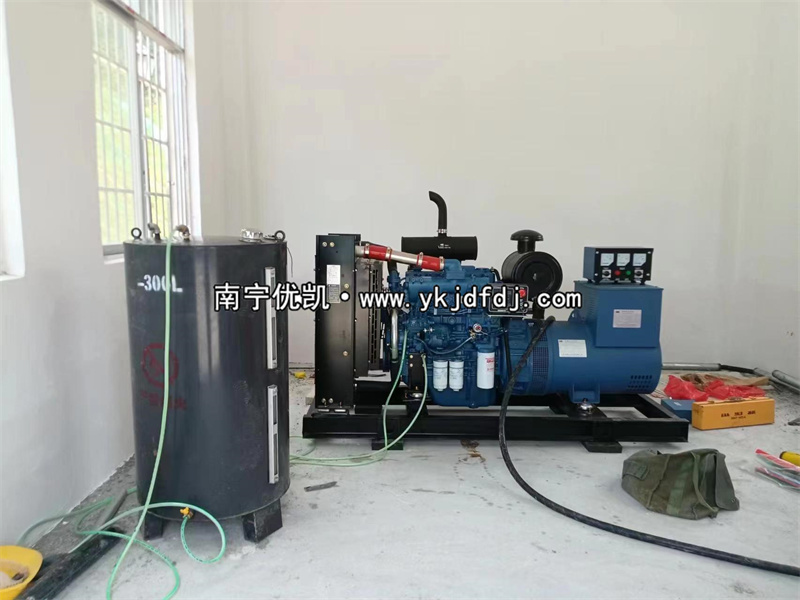 2023年5月22日，100kw玉柴發(fā)電機組來賓項目到貨安裝